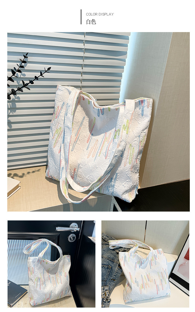 Casual and simple commuter underarm bag, large-capacity tote bag, new autumn 2024 fashion and niche single-shoulder crossbody bag undefined