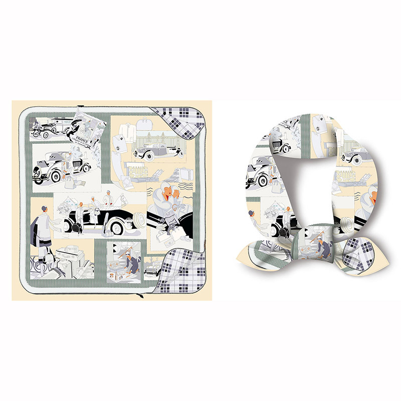 53cm bufandas mujeres moda verano Joker decorativo Cuello pequeño bufanda de pelo con bufanda delgada