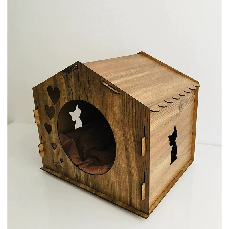 Питомник зимний теплый домик для собак четыре сезона универсальный маленькая собака открытый Закрытая клетка для домашних животных Тедди деревянный дом