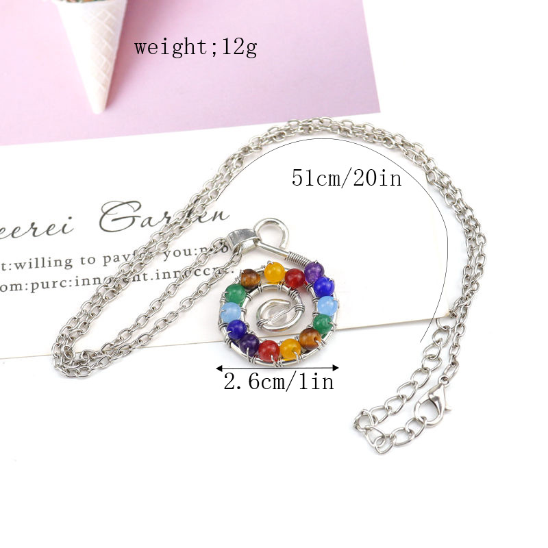 Retro Geometric Agate Plating Crystal Necklace 1 Piece