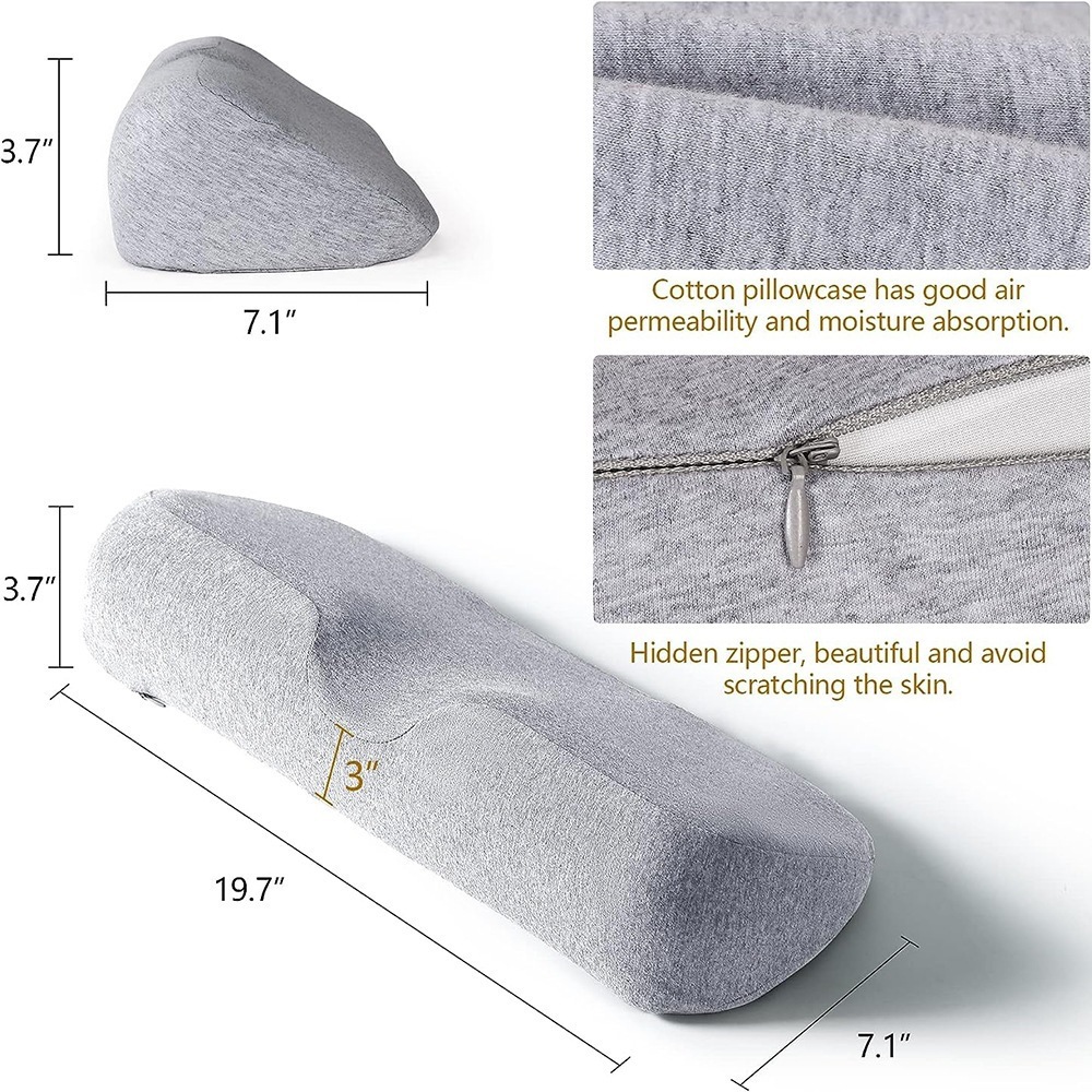 Cross-Border Unisex Cervical Spine Pillow Slow Rebound Memory Foam Neck Support Pillow Spine Correction Supine Sleep Aid Single Pillow