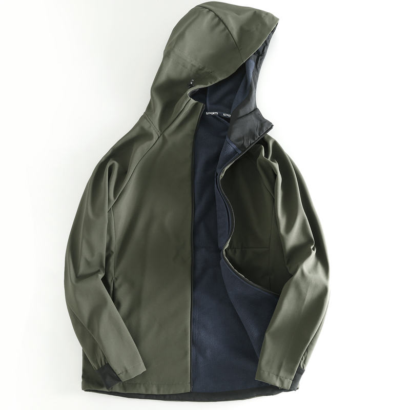 Foreign trade men's cut label export tail single outdoor sports soft shell assault clothing windproof waterproof hooded jacket coat tide