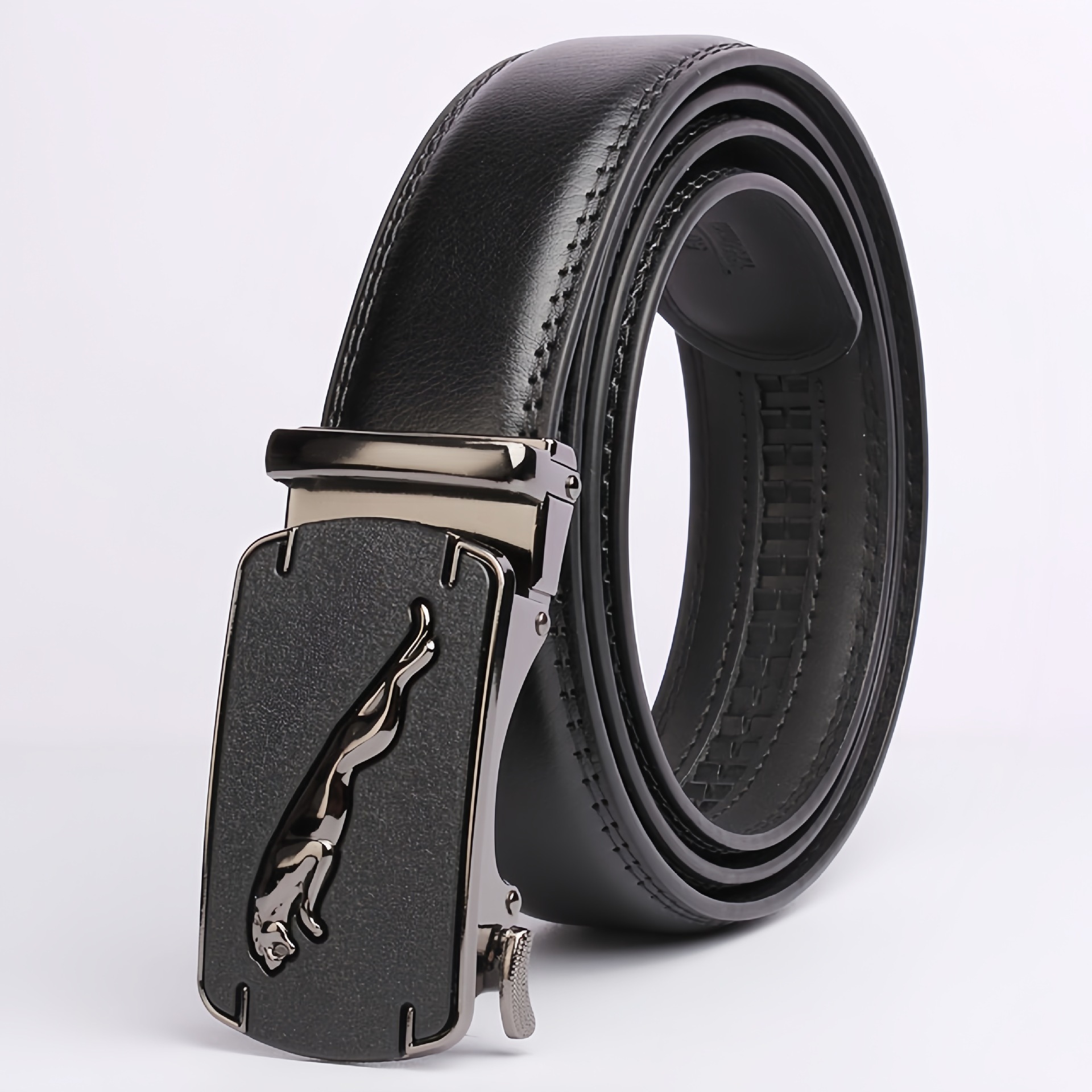 Men's Genuine Leather Automatic Buckle Luxury Belt Wholesale Simple Versatile Denim Belt Manufacturer