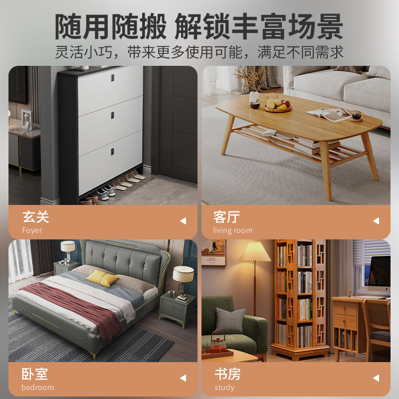 Taburete redondo creativo para uso doméstico, taburete para té, taburete para cambiar zapatos, taburete para sofá de salón, asiento acolchado suave, taburete pequeño y bajo de madera maciza, taburete de cuero.