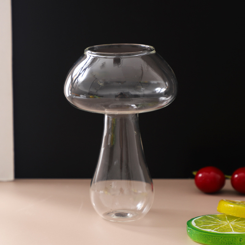 酒吧透明玻璃鸡尾酒杯子 创意蘑菇杯 香槟杯玻璃红酒杯个性玻璃杯详情9