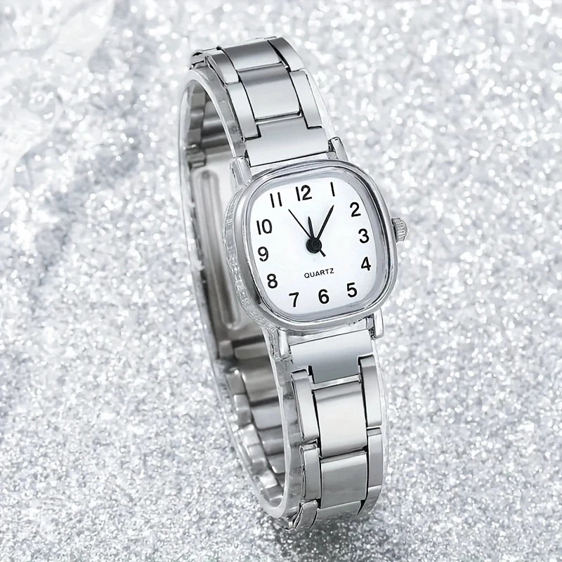 Numbers—silver shell white surface