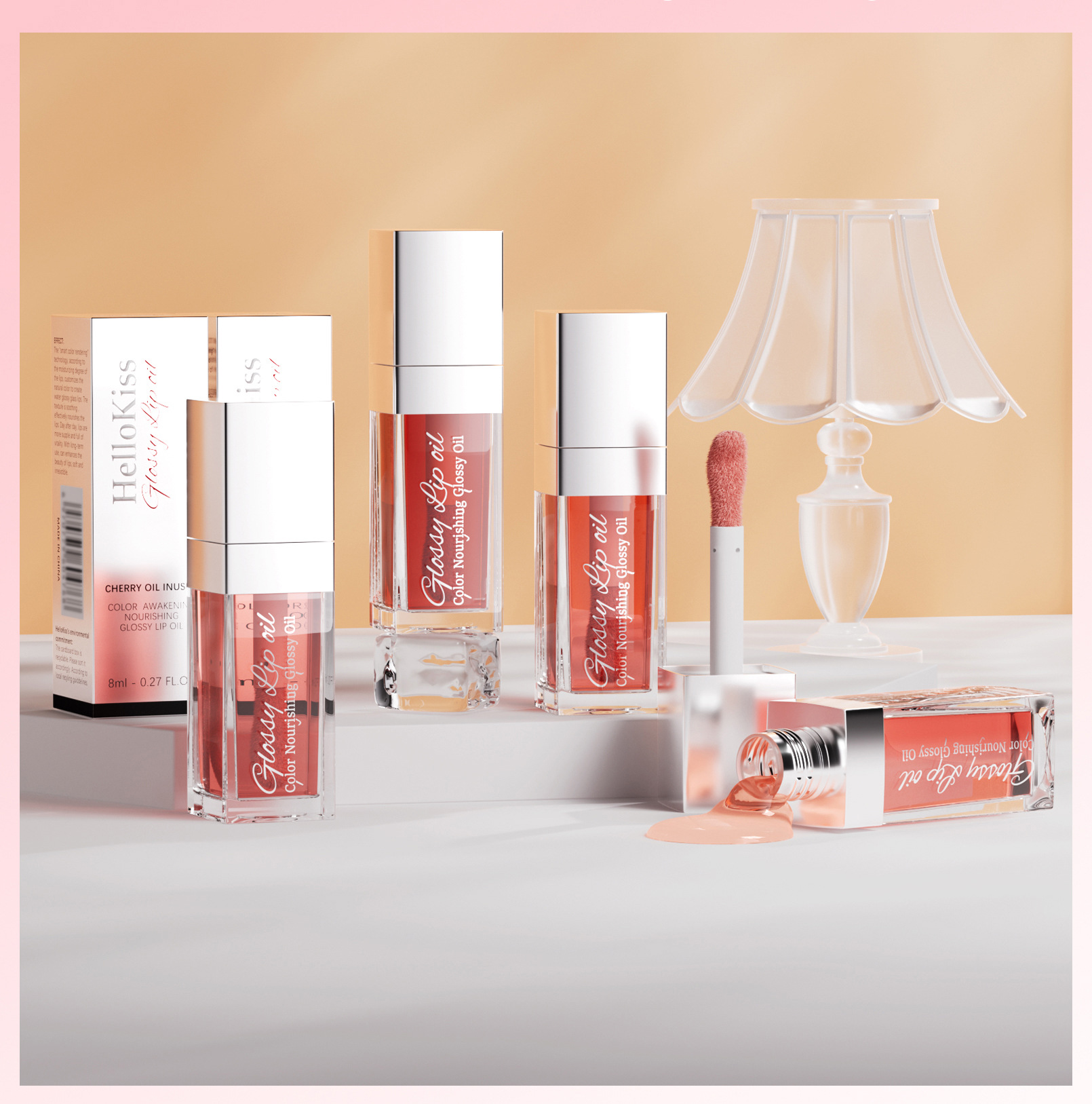 Hellokiss LIP OIL Moisturizing and Nourishing Mirror Water GLOW Lip Lotion Cross-border Makeup undefined