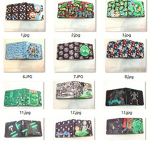 ins超火美国动漫卡通周边钱包 R and M疯狂天才科学家短款PU钱包