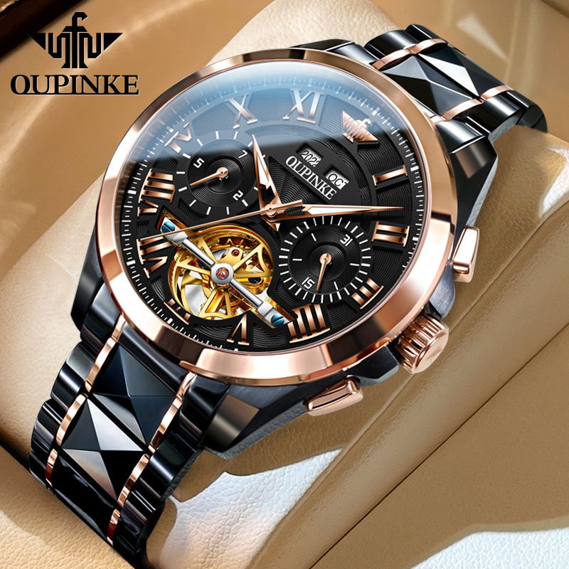 2026 New European-Style Watch, Spring Trendy Multifunctional Mechanical Watch, Hollow Waterproof Men's Watch