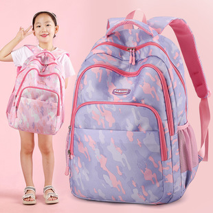 Wholesale new schoolbags, primary school girls, fashionable backpacks, children's lightweight burden-reducing spine-protecting backpacks, factory direct sales