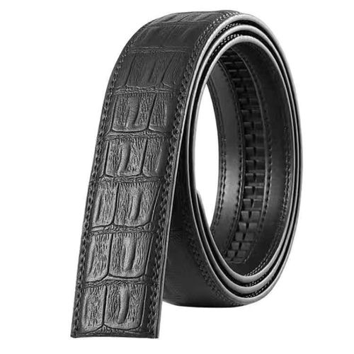 (Loss-making volume) Belt Men's Automatic Buckle Casual Card Slot No Buckle Pants Belt Youth Bare Skin Men's Genuine Leather Belt 