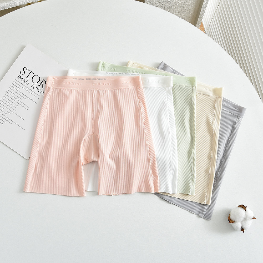 Children's Leggings Summer Thin Modal Ice Silk Anti-walking Girls' Three-part Pants Large Children's Safety Pants Shorts