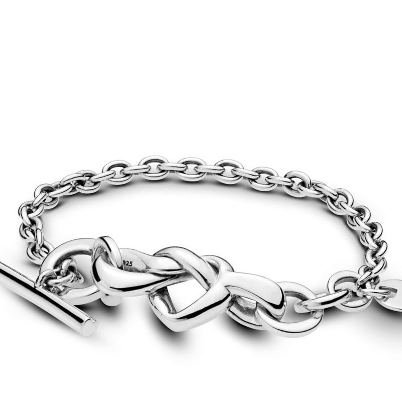 Tennis Racket Charm Bracelet In Silver Plated White Copper Jewelry_voghion.com
