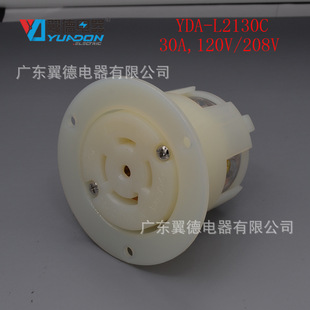 Nema L21-30C Five-Core American Standard Socket Yda-L2130C American Five-Hole Socket 30A, 120V/208V