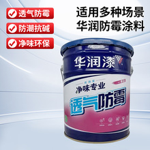 华润防霉涂料内墙防潮墙面乳胶漆防潮防霉透气内墙涂料
