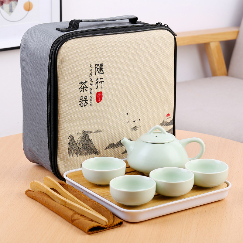 定窯壹壺四杯多款器型旅行四方包廣告會議節慶福利禮品logo定制