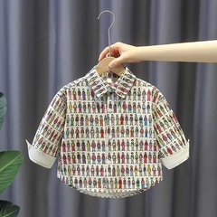 Boys' Spring Shirt 2024 New Arrival Children Fashion Stylish Top Baby Spring and Autumn Style Cool and Trendy Casual Shirt