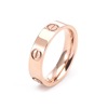 Advanced wedding ring stainless steel for beloved, 2023, internet celebrity, high-quality style, does not fade, 5mm