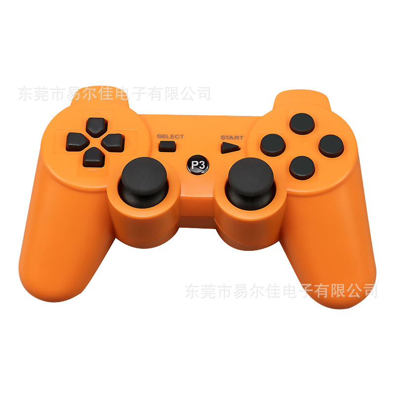 Mando de juego PS3 multicolor con botón universal de copo de nieve de doble vibración Bluetooth inalámbrico con mango P3 transfronterizo de fábrica