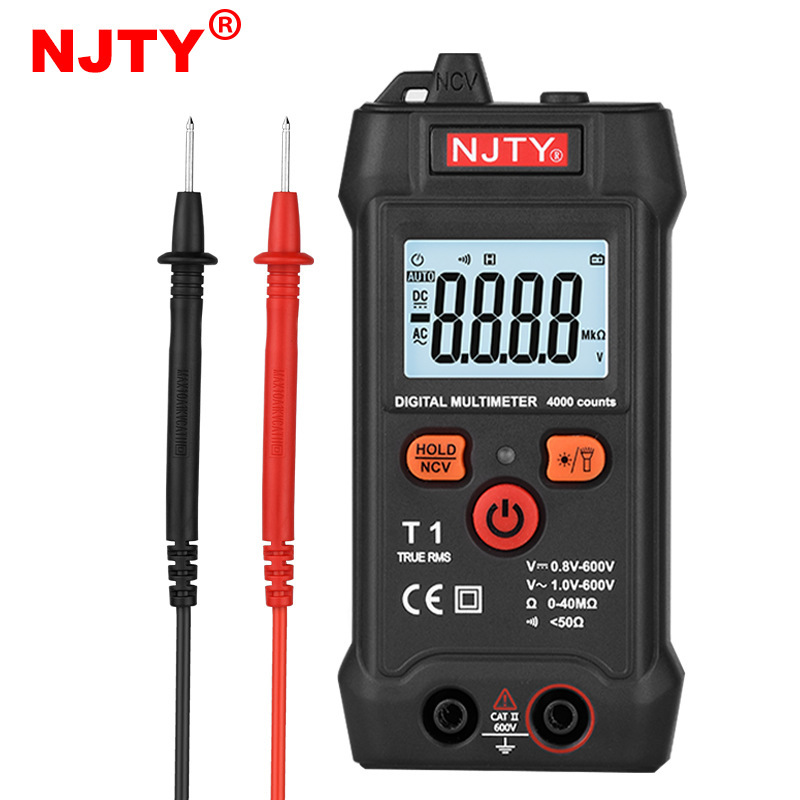 NJTY天宇T1智能全自动数字万用表无需换挡便携式小型电工表