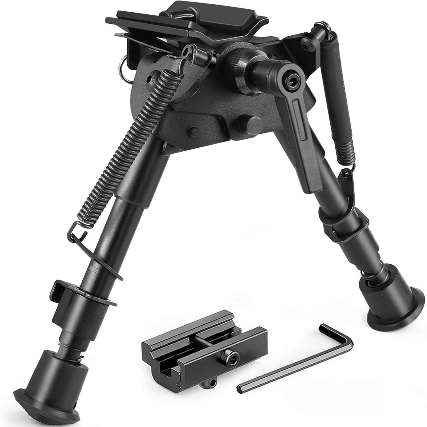 6寸摆头脚架 可伸缩金属脚架6寸源头工厂高质量户外战术两脚架