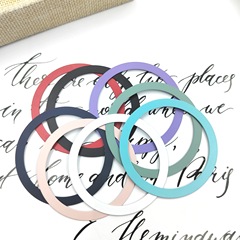 Wireless charging magnetic ring accessory magnetic sticker phone case back sticker baked paint sand iron ring factory direct sale