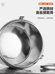 304 insulated bucket commercial large capacity canteen rice bucket outdoor stainless steel food grade insulated porridge rice ice bucket for street vending