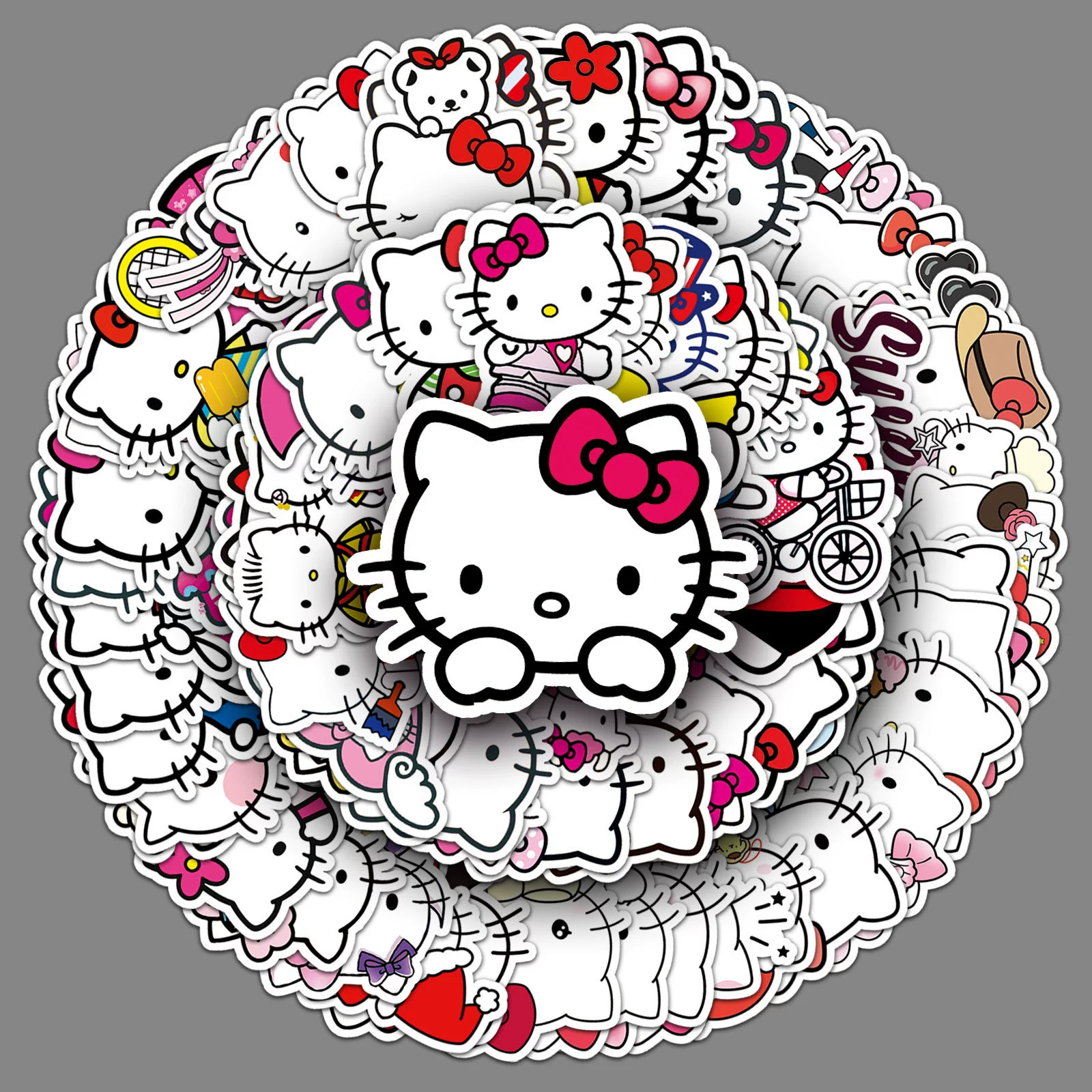 Hello kitty, милый декоративный наклейка, чемодан, (跨境贸易)