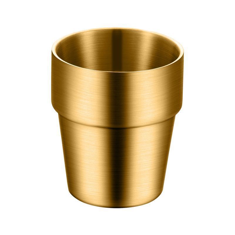 304 acero inoxidable paso taza de doble capa taza de cerveza coreana taza de comidas taza de agua de camping portátil al aire libre