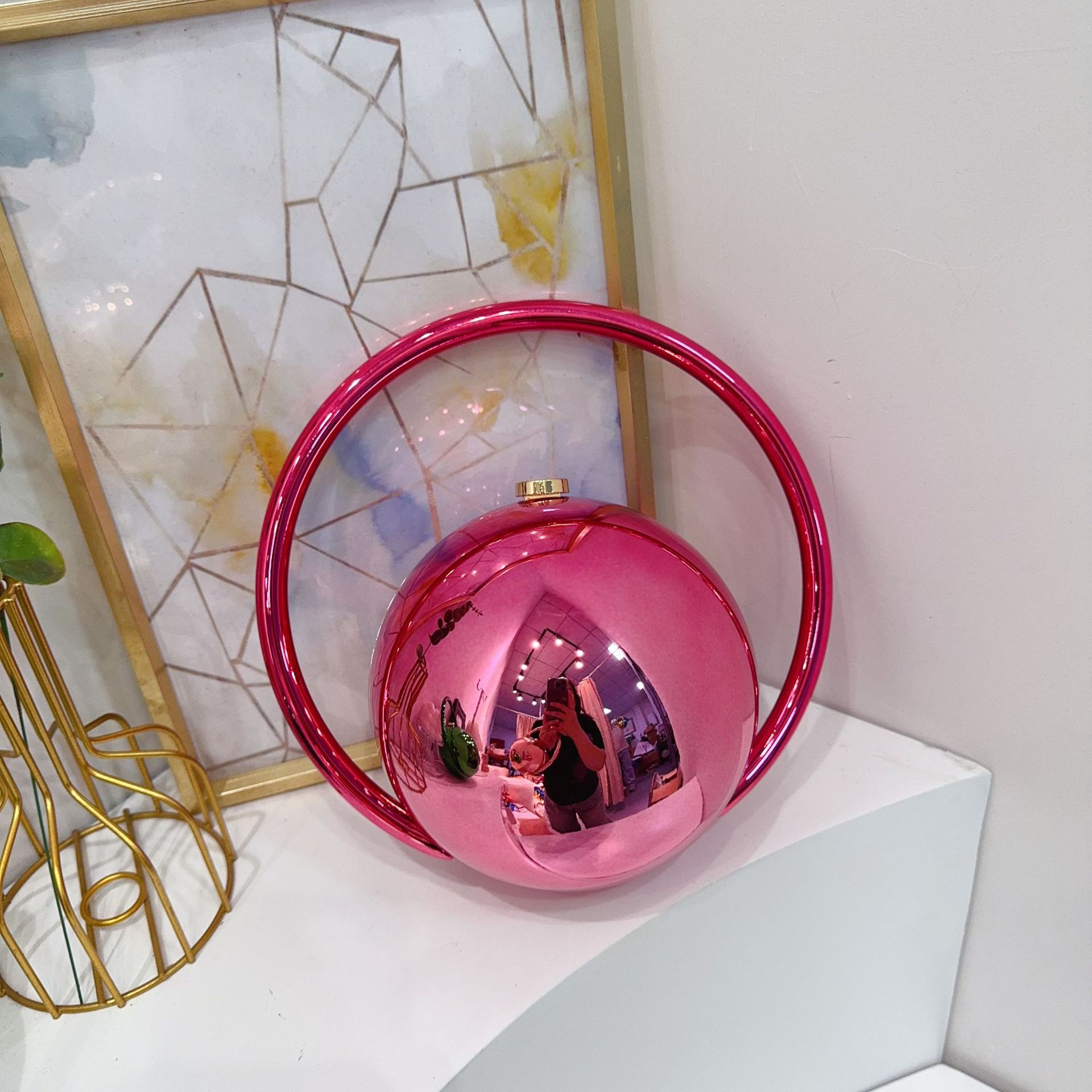 Europa y los Estados Unidos transfronterizos bolsas de cena de damas de alto nivel bolsas de mano de sequillas nuevas bolsas de cena esféricas de color sólido simples