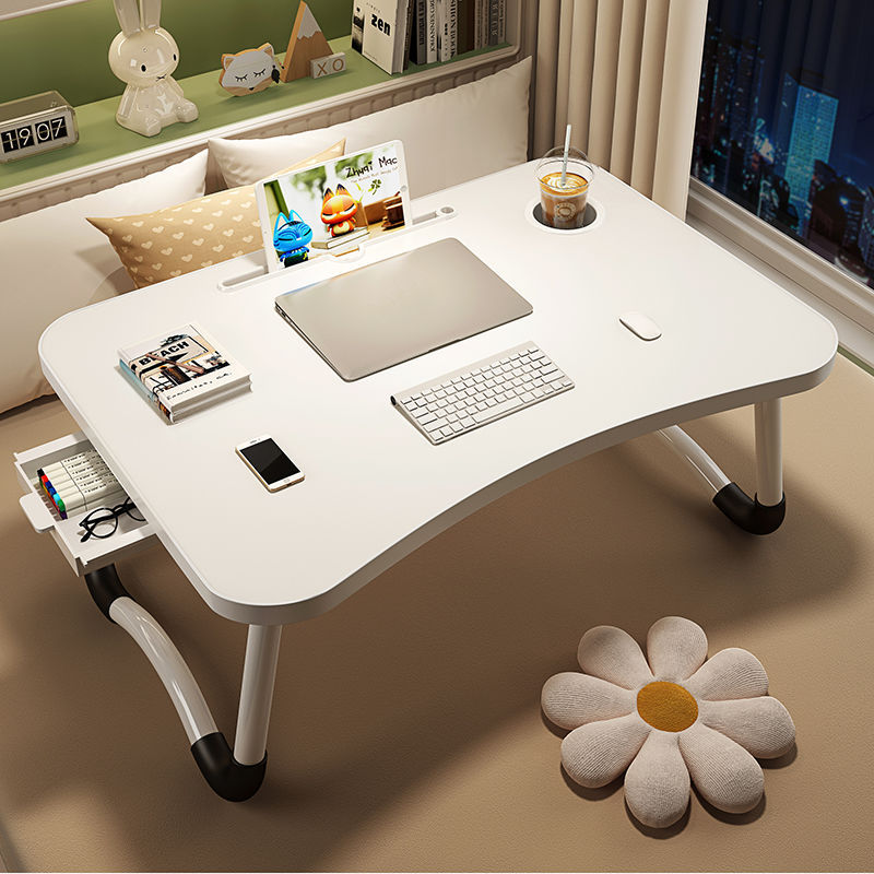 Escritorio para cama, mesa plegable, mesa pequeña, mesa perezosa, mesa de cama, mesa de estudio simple, fábrica de estudiantes, una pieza al por mayor