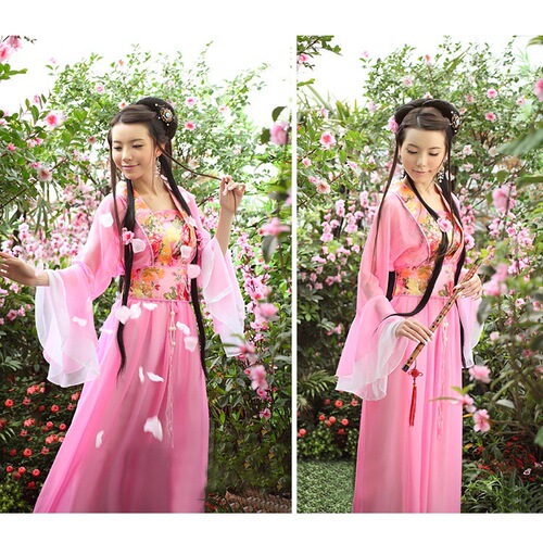 Ancient Costume Fairy Seven Fairies Tang Suit Hanfu Fairy Costume Performance Costume Guzheng Performance