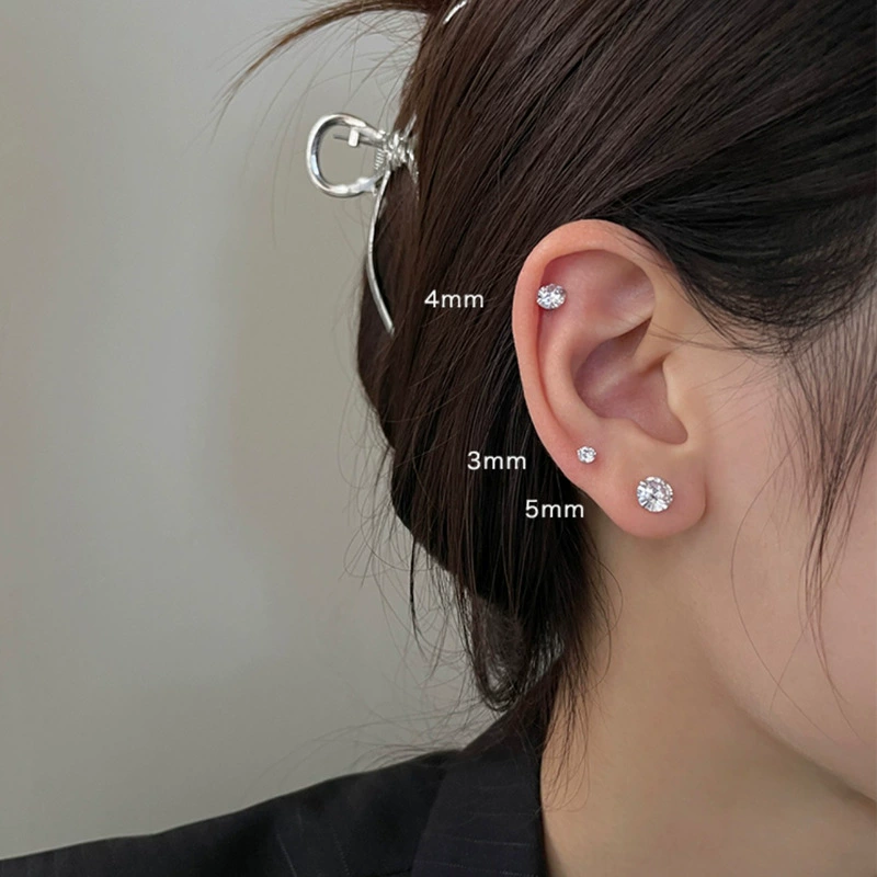 Эксель Sophisticated fashionable small minimalistic zirconium, серьги