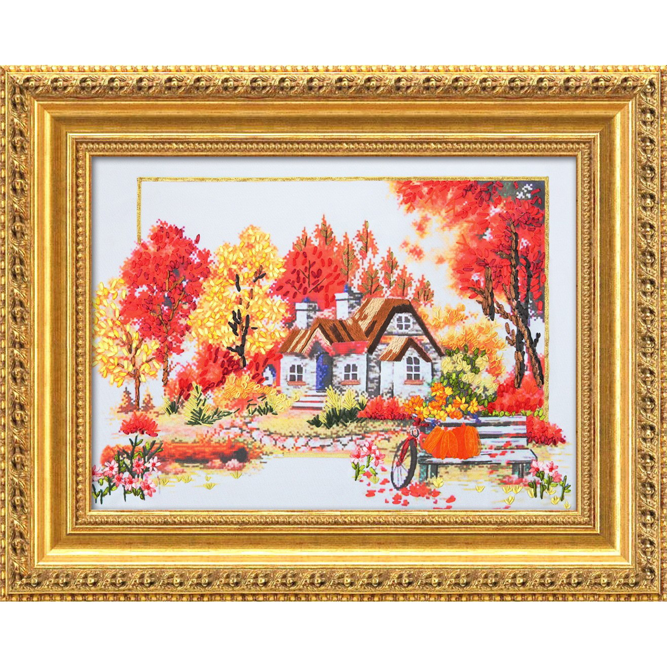 Nueva cinta bordado tridimensional bordado hecho a mano bricolaje colgando pintura sala de estar dormitorio estudio material paquete kit ramo colgante pintura