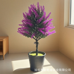 仿真薰衣草地插版人造绿植花园花圃家居客厅桌面装饰品跨境批发