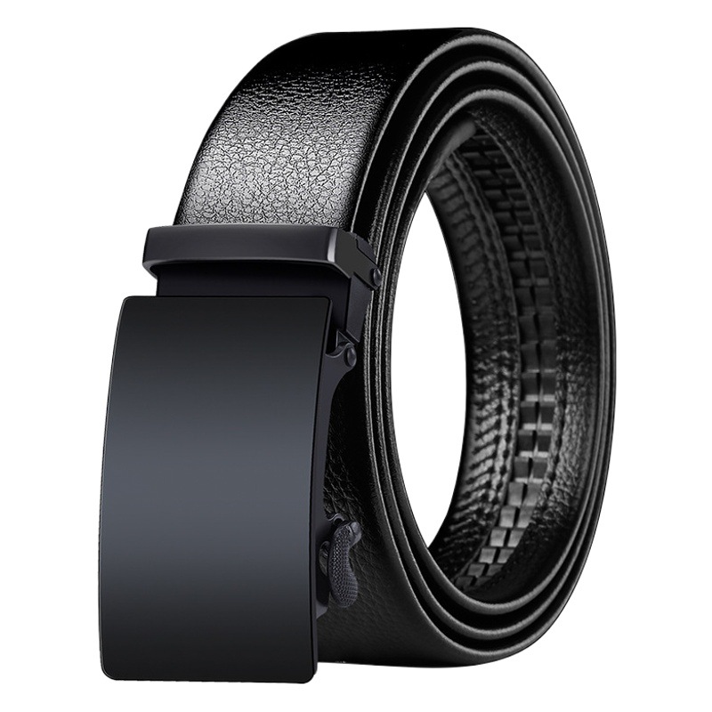 Suministro directo de fábrica hebilla automática cinturón de los hombres cinturón casual de negocios TikTok mano rápida transmisión en vivo en stock fábrica al por mayor