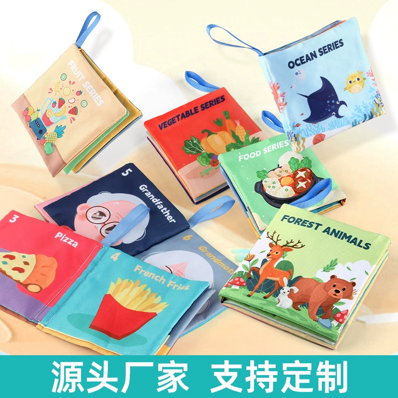 Рождественская тканевая книга, новая коллекция, 0–3 года, не рвётся