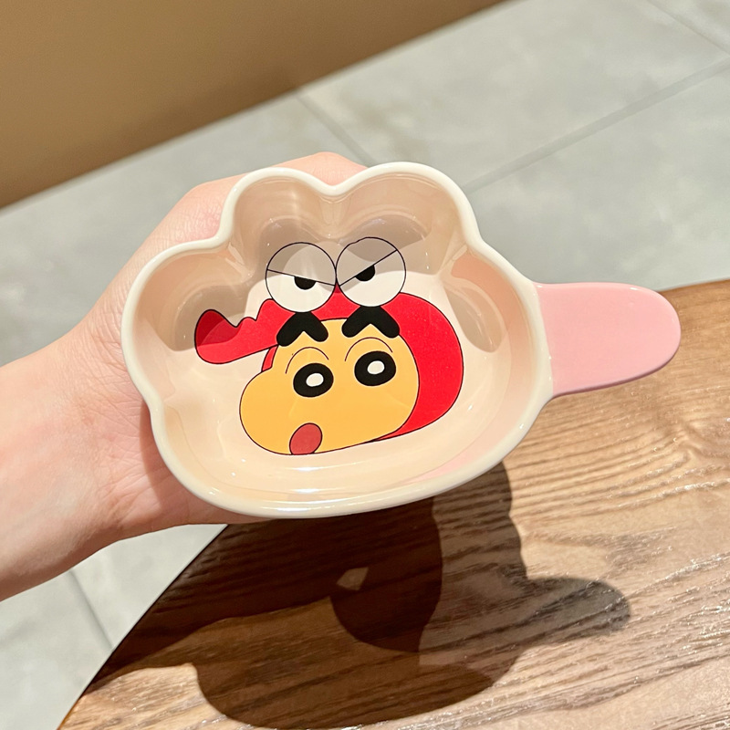 見た目もかわいいクレヨンしんちゃん陶器ディップソーサー家庭用調味料ソーサー味ソーサー醤油酢ソーサー鍋小皿|undefined