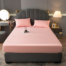 单件床笠防水磨毛床罩席梦思保护套纯色全包印花单双人1.5米1.8米