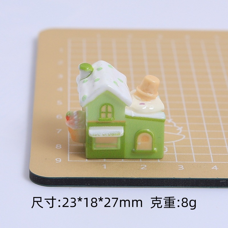 立体多色冰淇淋房子创意手工diy奶油胶树脂配饰小配件饰品材料包|undefined