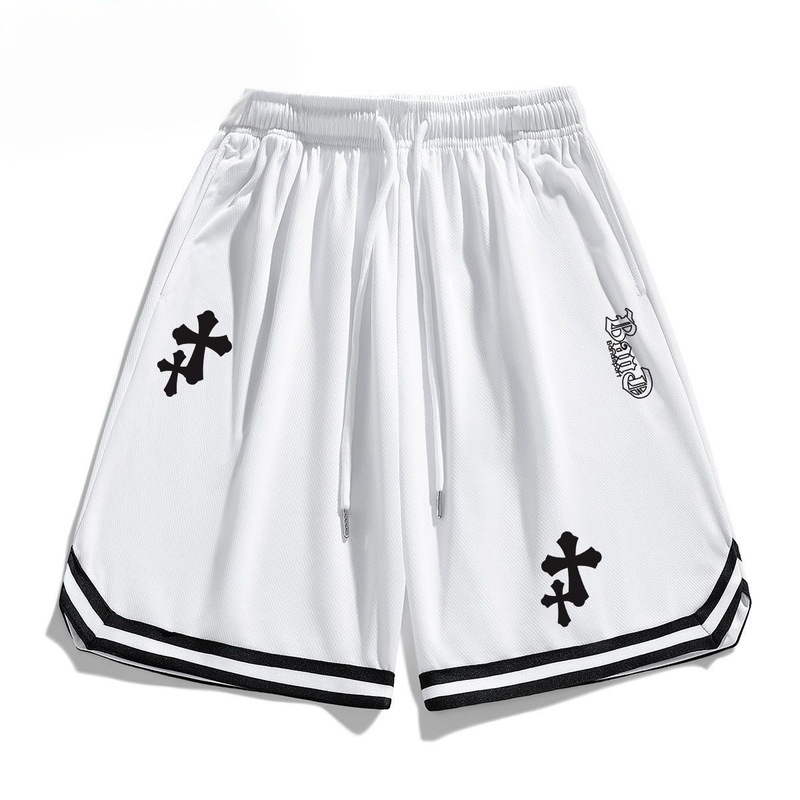 Men's and Women's Sports Pants Basketball Shorts American Style Two-In-One Five-Point Shorts Training Running Style New Lakers Summer Edition