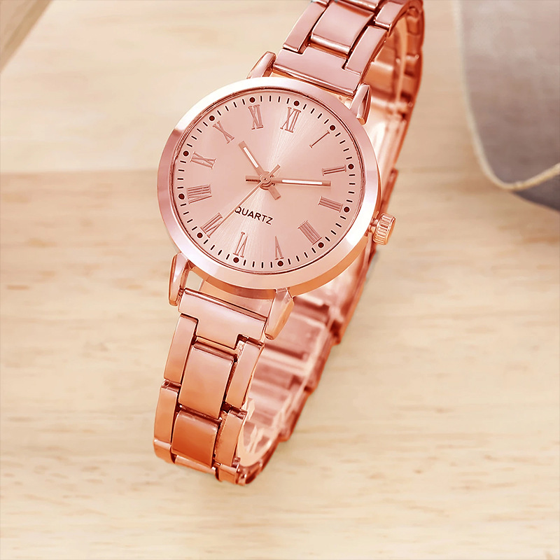 Nische leichte Luxus Damenmode Armbanduhr Schüler Party einfache Mode Damenuhr Quarz Uhr Temperament Stahlband Uhr für Mädchen
