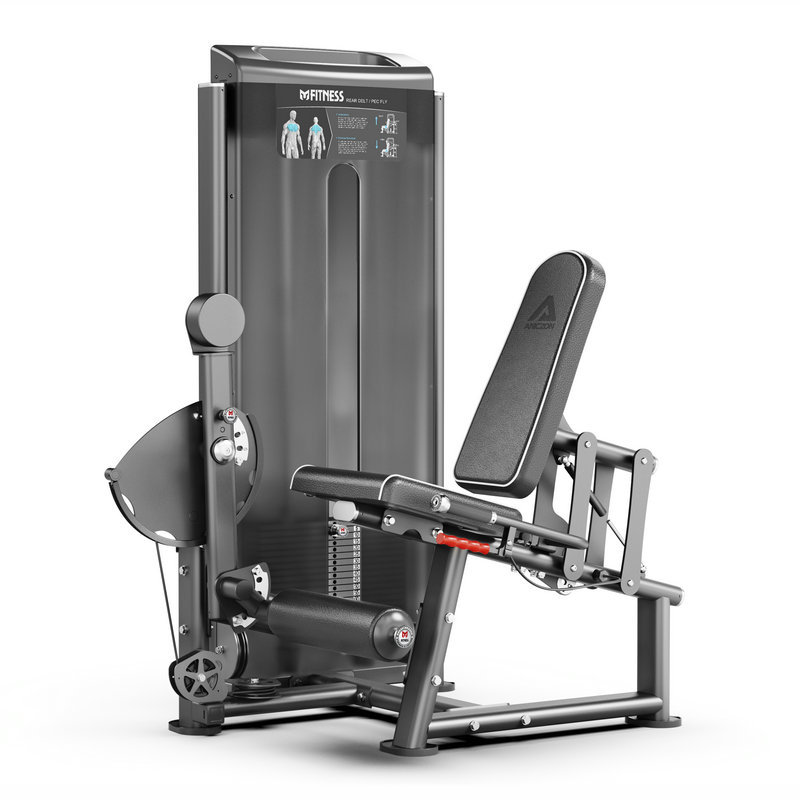Equipo de gimnasio muslo interno y externo entrenador de piernas en posición sentada flexión de piernas, extensión y flexión de elevación máquina integrada entrenador de músculos de piernas
