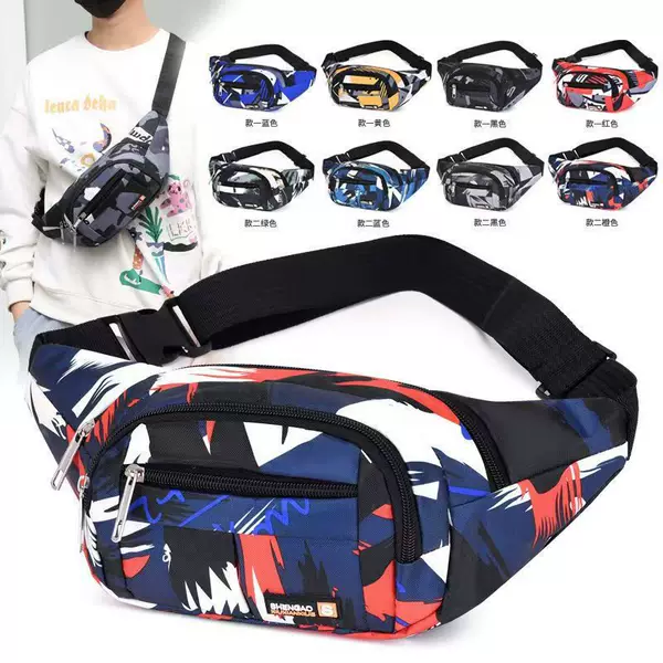 Work Mobile Phone Waist Bag for Men and Women, Multi-Functional Large-Capacity Waterproof Work Site Wear-Resistant Sports Wear Money Cashier Bag