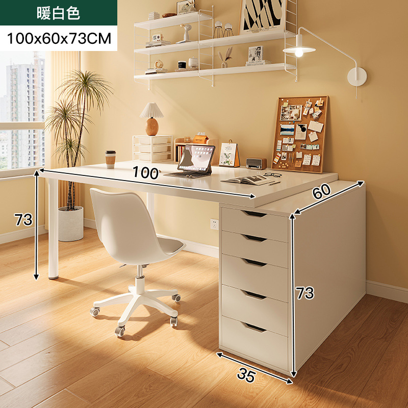 Escritorio doble, hogar, lujo ligero, escritorio de computadora moderno, escritorio, dormitorio, escritorio de aprendizaje simple, escritorio de escritura, banco de trabajo