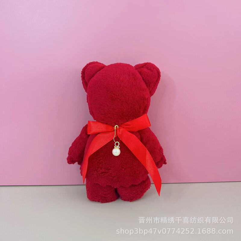 ベアタオル卸売 結婚式 ワインレッド 結婚祝い 花嫁介添人 お返しギフトボックス 結婚式用タオル お土産タオル|undefined