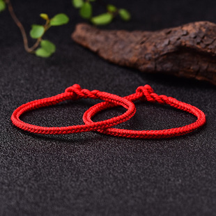 Wholesale hand-woven eight-strand red rope bracelet female this year red hand rope lovers national style bracelet a generation of hair