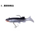 5 PCS Small Paddle Tail Fishing Lures Soft Baits Bass Trout Fresh Water Fishing Lure