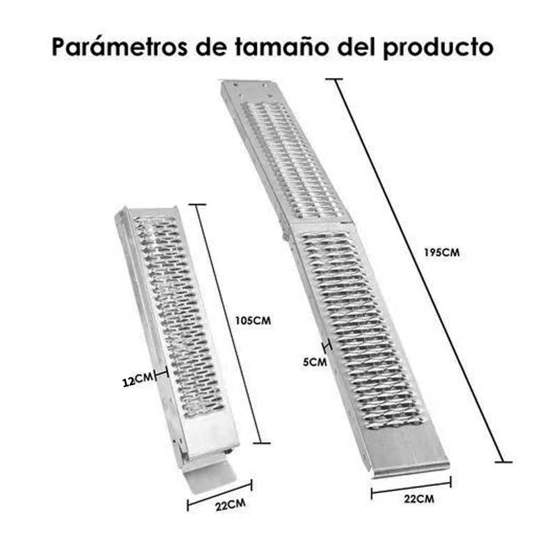Actividad de nuevo producto Transporte de motocicletas Carga y descarga Marco de remolque Trapón de paso Trompa de carga Rampa alargada Rampa plegable