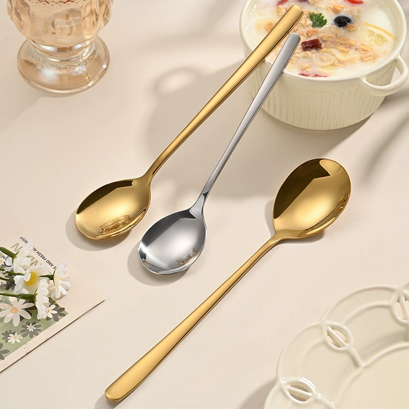 304 нержавеющая сталь Корейский стиль ложка вилка с высокой значением